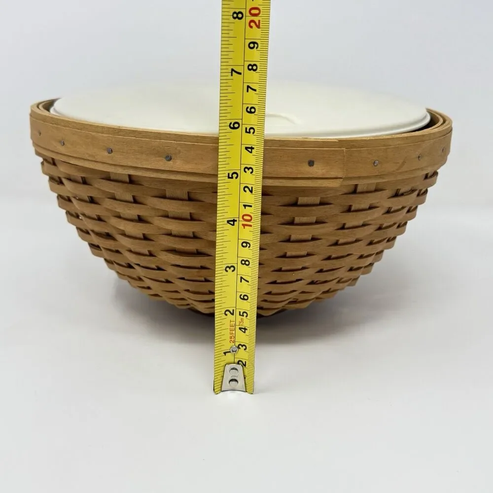 Longaberger Hostess Woven Bowl Basket 11 Inch Serving Solutions
